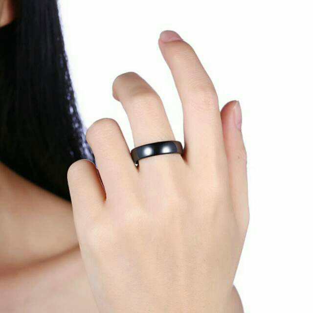 Cincin couple hitam titanium