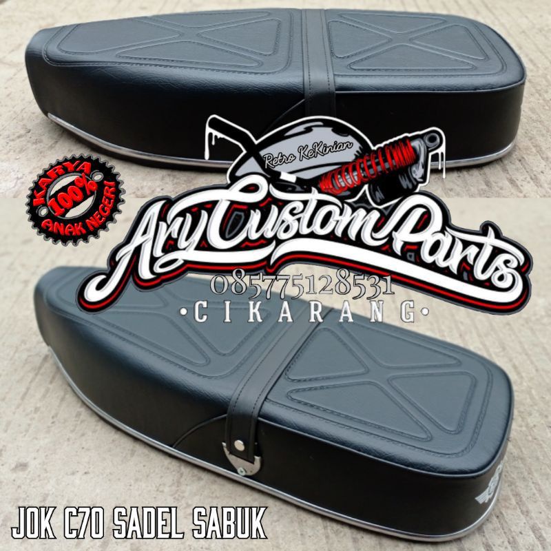 Jok c70 kulit pres jok pitung bekjul racing karbon anti gembos