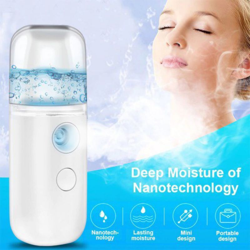 TERMURAH Nano spray pelembab kabut nano sprayer alat nano spay mist sprayer kecantikan muka portabel Nano Spray Portable Mini USB/Mist Spray COD