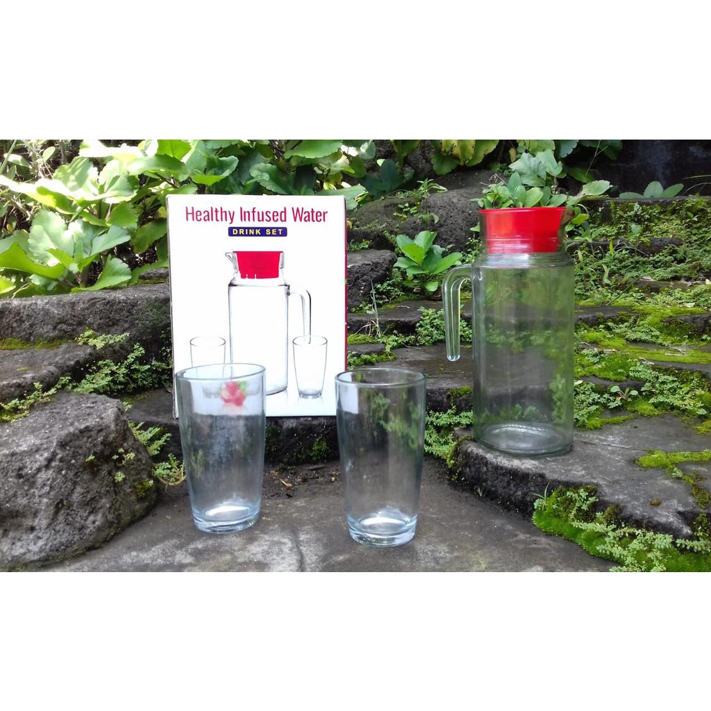 Hampers Souvenir Pitcher Kaca Murah Teko Set Cofee Kado Murah Drink Set Teapot Set Irp 1000C Alat Mi
