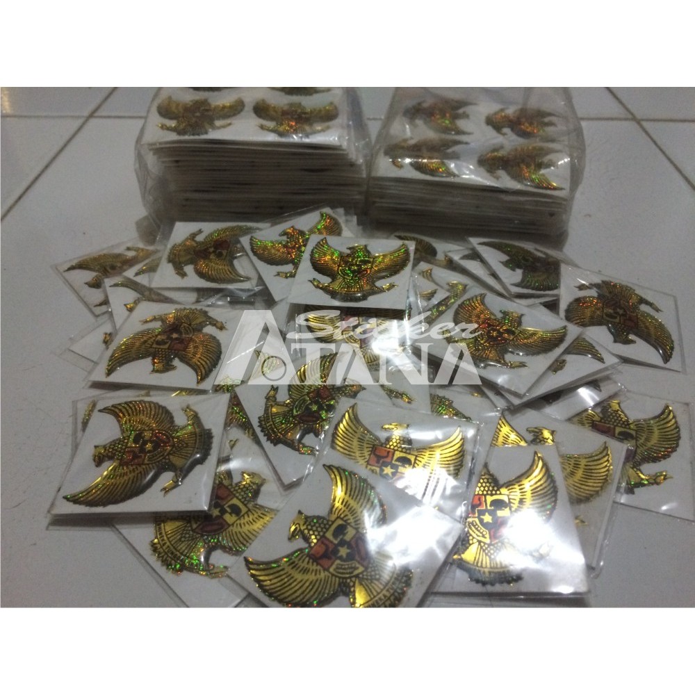 Sticker Cutting Timbul / Emblem Garuda Pancasila Kecil