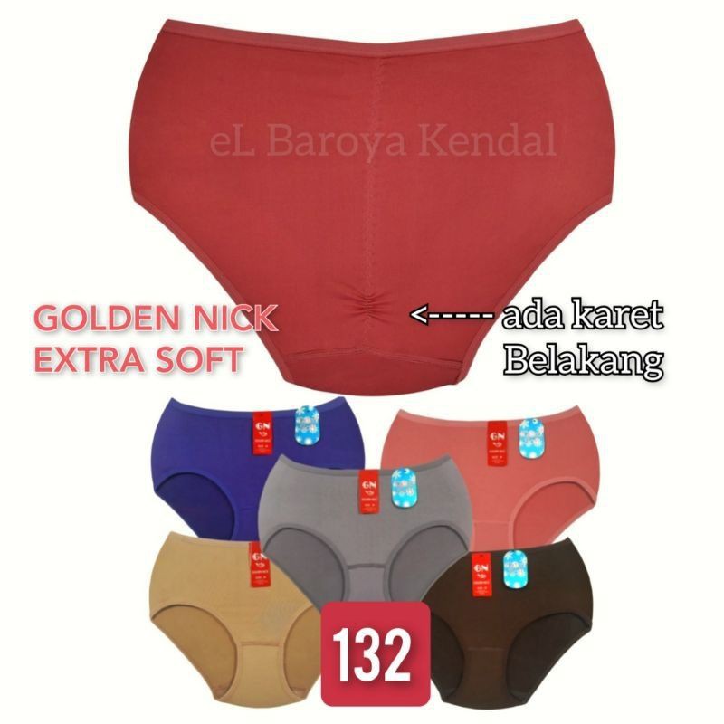 6 Celana Dalam CD GN 132  Extra Soft Golden Nick 939