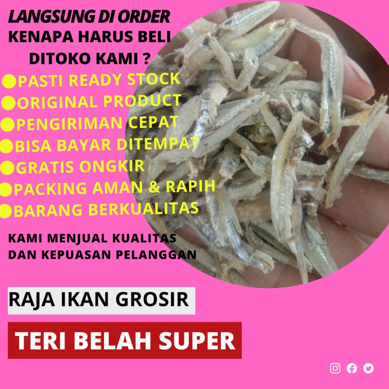 

IKAN ASIN TERI BELAH 1 KILO BAGUS MURAH