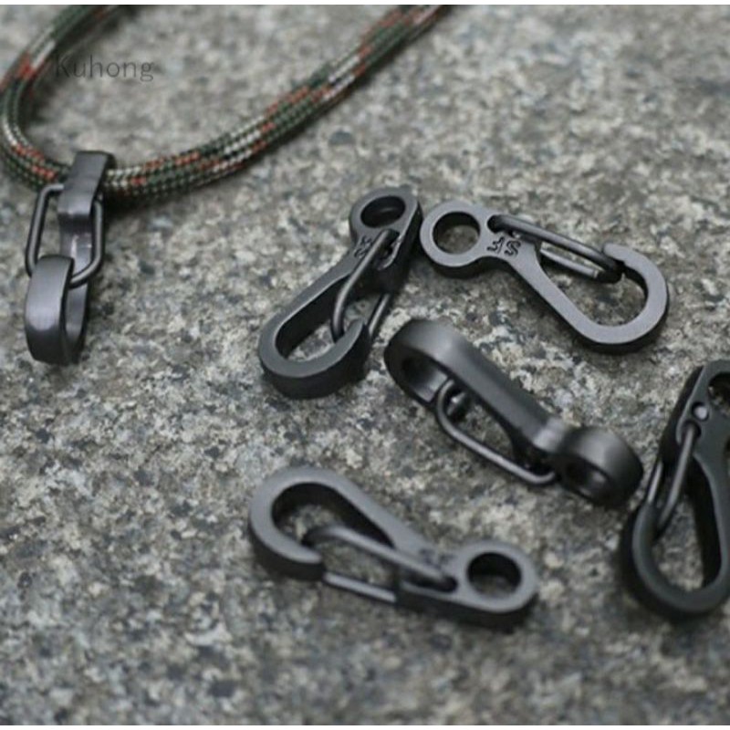 Mini Carabiner Keychain Outdoor Climbing Spring Buckle Hook EDC Tool