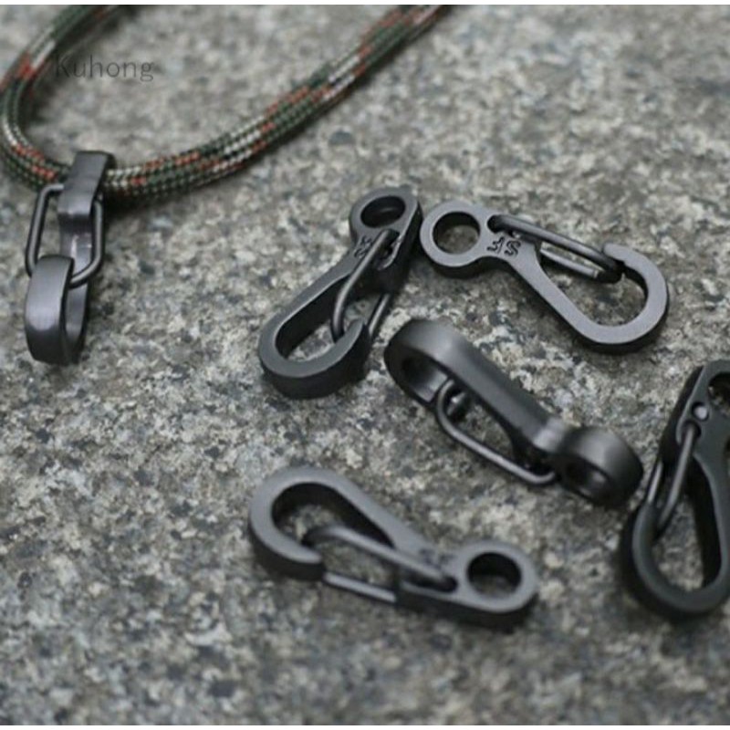 Mini Carabiner Keychain Outdoor Climbing Spring Buckle Hook EDC Tool