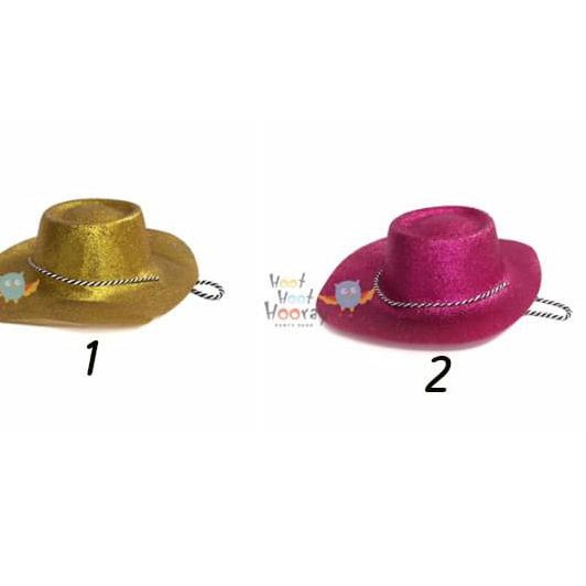 ☆ Topi Koboi Glitter / Topi Glitter / Topi Koboi / Topi Cowboy ➺