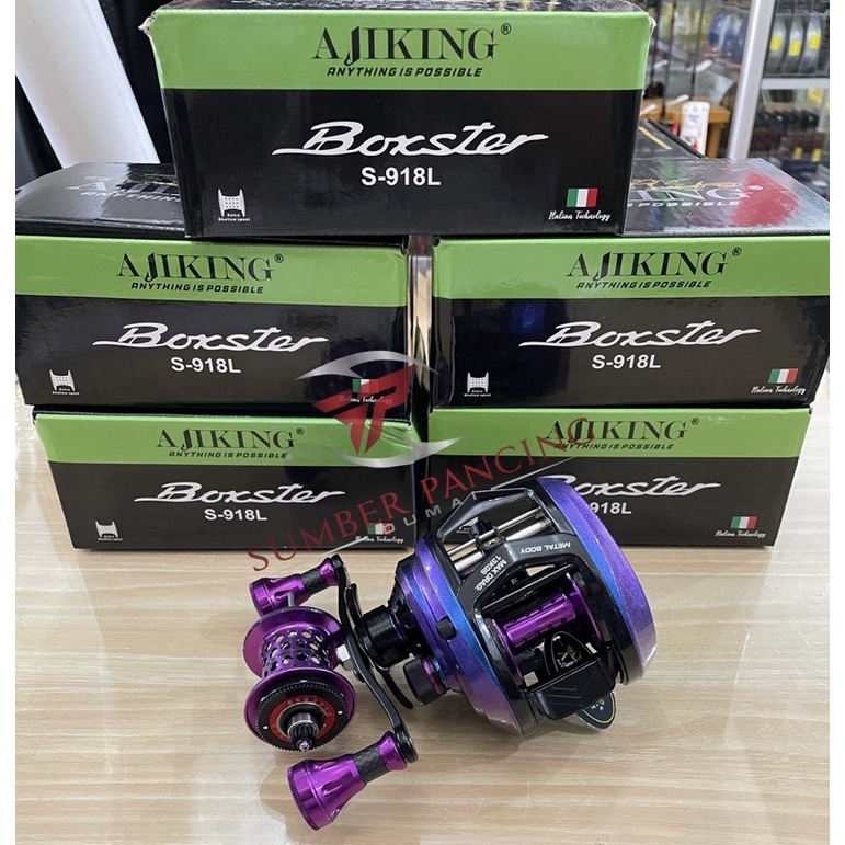 Reel BC Ajiking Boxster S-918L/BC Heavy Drag besar/left handle