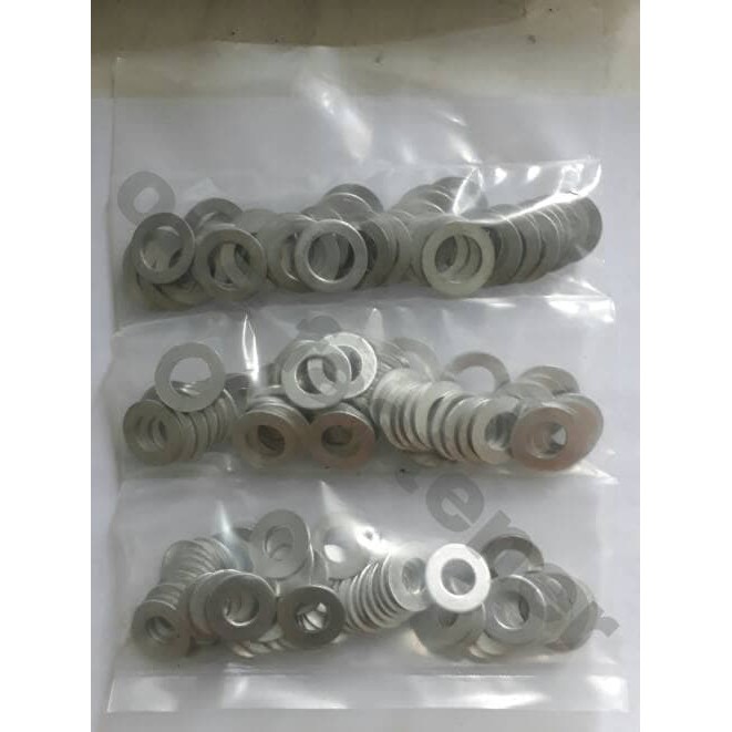 ring oli aluminium semua ukuran paketan reseller 100 pc m10 m12 m14