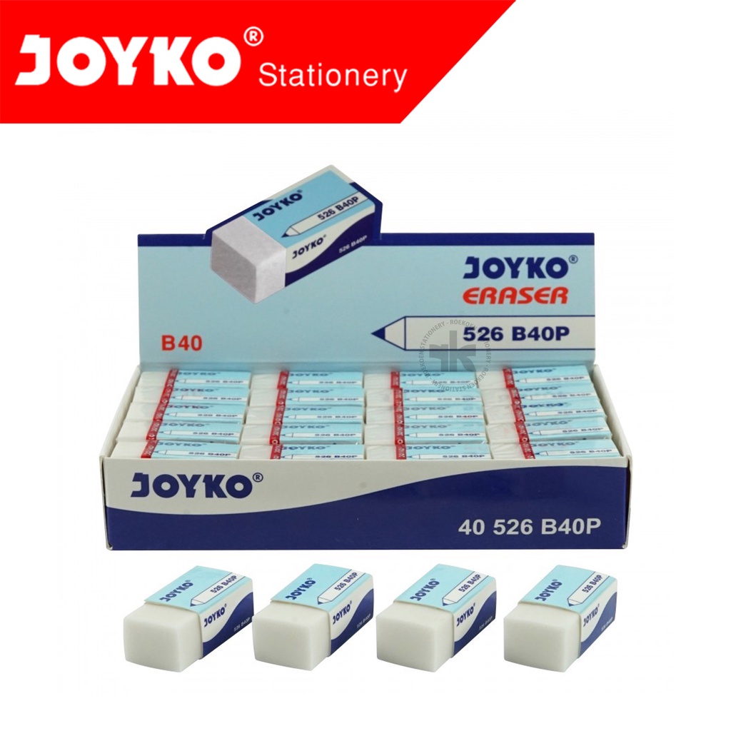 

Joyko Penghapus Polos Kecil Putih 526-B40P White