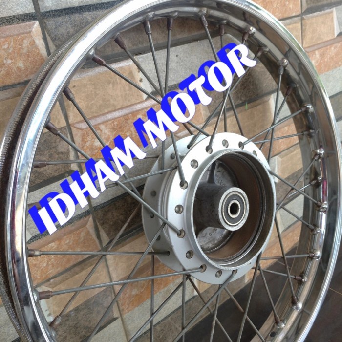MURAH- VELG VELEK BELAKANG STANDAR MOTOR SUPRA FIT NEW-REVO LANCIP ori ASLI