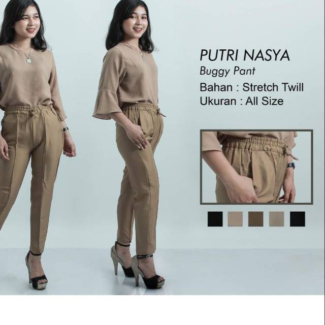BAGGY KARET / CELANA WANITA / BAGGY AMERICAN DRILL / BAGGY DRILL / BAGGY PANTS