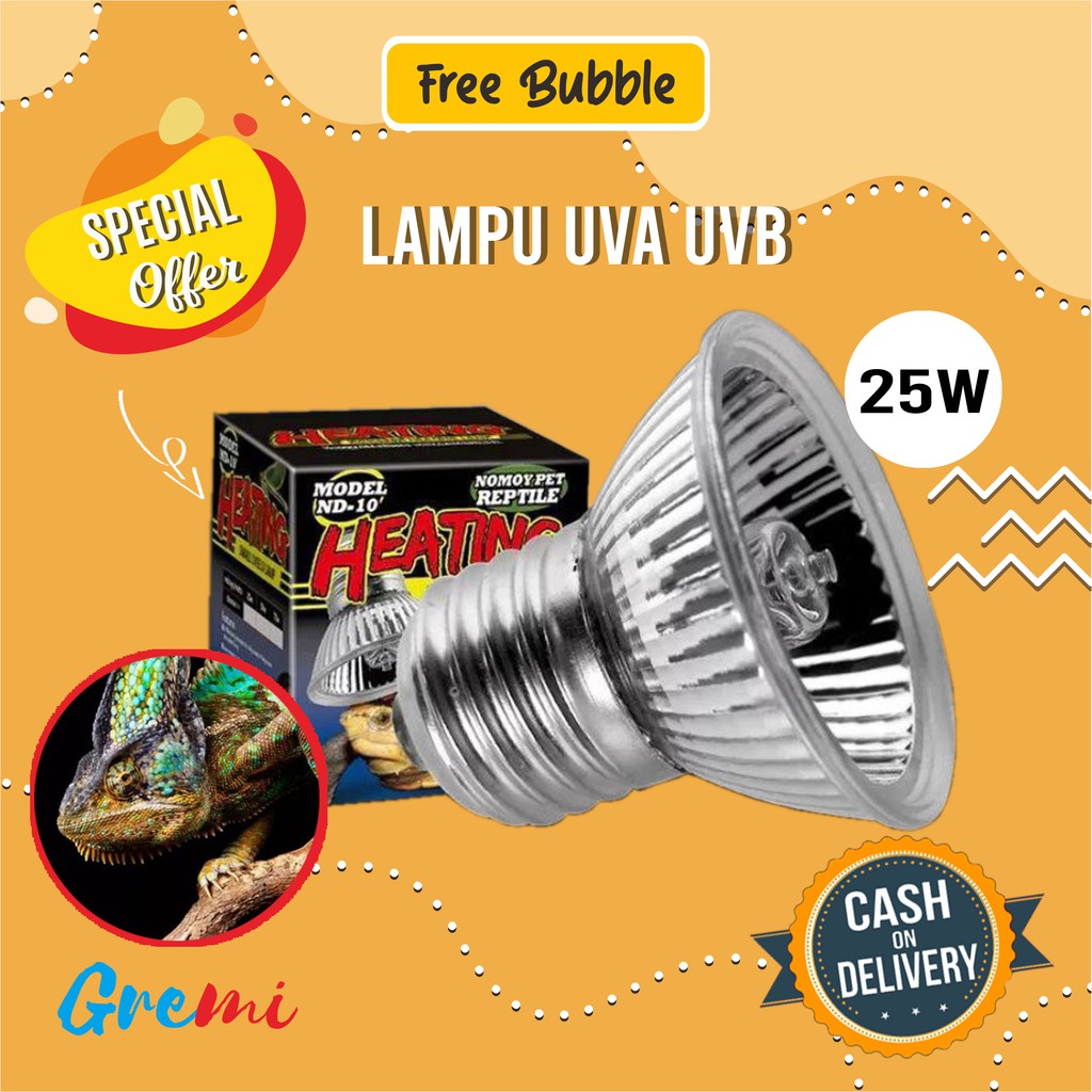 Lampu UVA UVB Nomoy  Penghangat Kandang