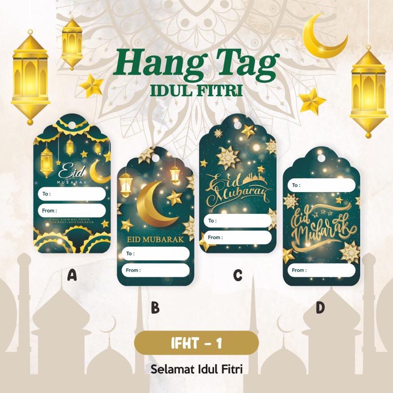 

16 macam Tag Idul Fitri / Hang tag idul Fitri / Gantungan Idul Fitri / Card / Kartu Idul Fitri / tag Lebaran / kartu lebaran / hangtag lebaran / Gantungan lebaran