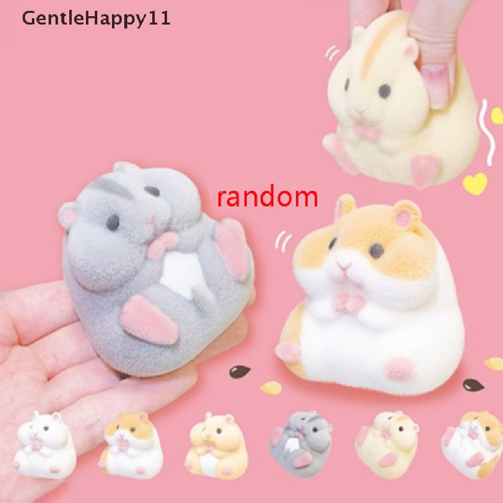 GASHAPON Gentlehappy Mainan Boneka plush Bentuk hamster Gemuk Untuk Anak Laki-Laki / Perempuan