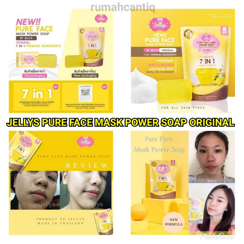 PURE FACE MASK POWER SOAP - SABUN CUCI MUKA PEMUTIH