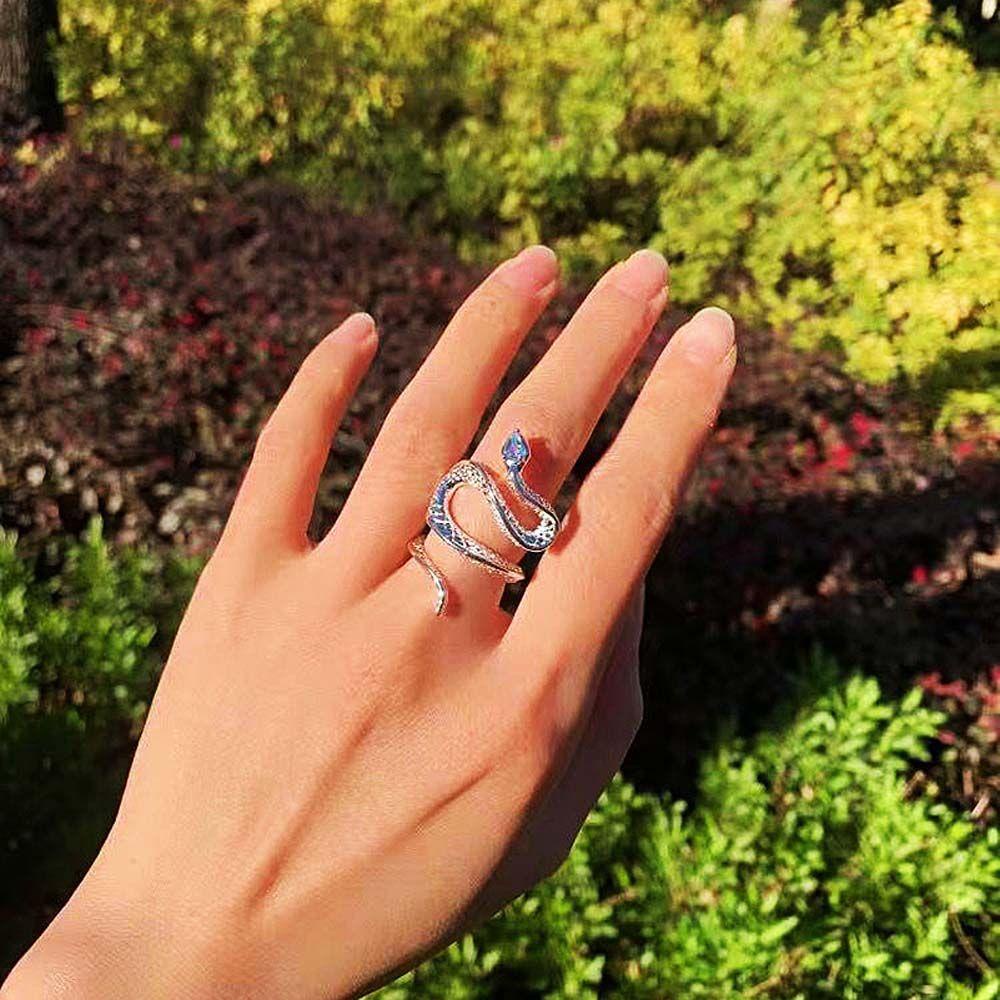 Cincin Model Terbuka Gaya Vintage Punk Korea Untuk Wanita