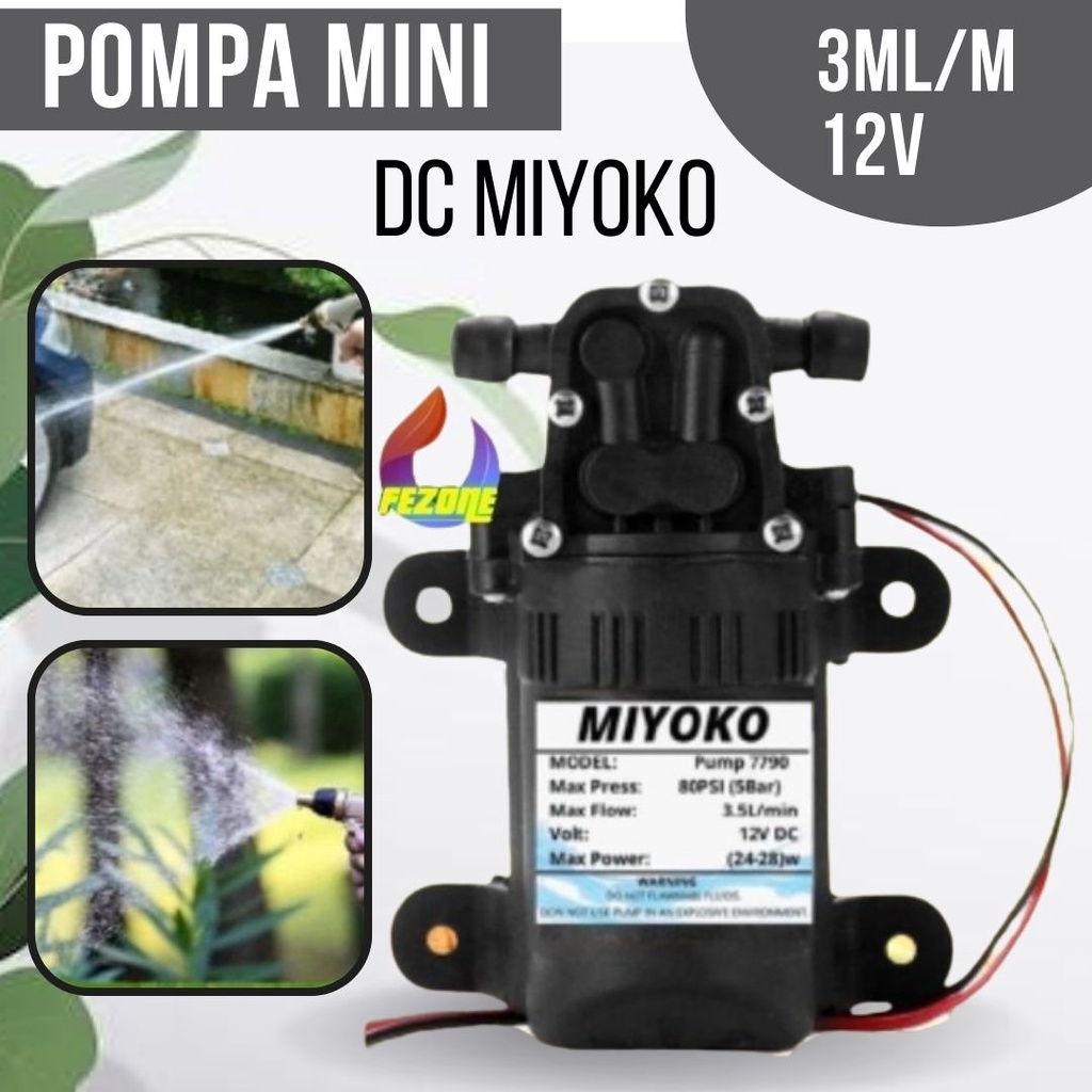 POMPA DC 12V MIYOKO DINAMO SPRAYER ELEKTRIK AIR WATER PUMP