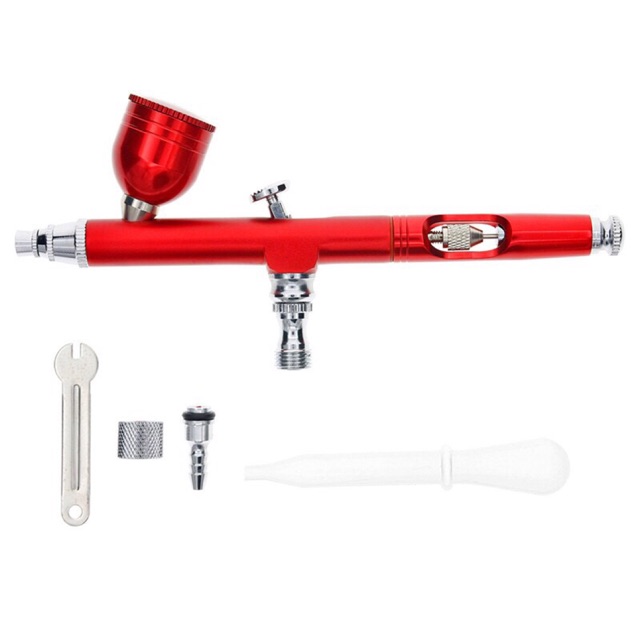 sparepart alat facial oxygen spray oxyspray gun air brush make up Merah