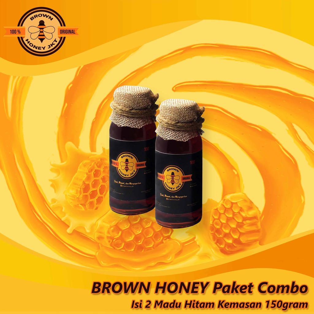 

Brown Honey Paket Combo 150gram Madu Hitam Asli 100% ORIGINAL