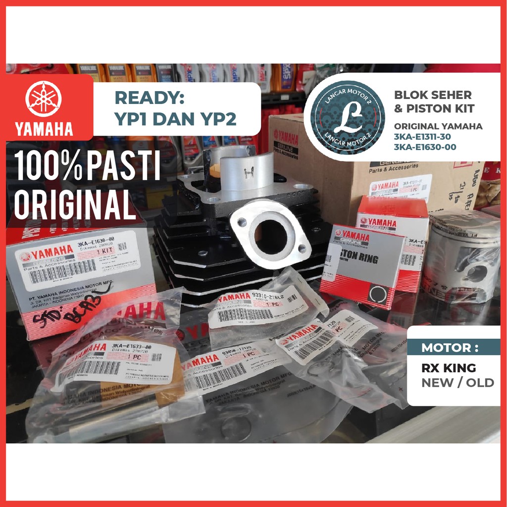 Blok Seher 1SET Rx King RxKing YP1 YP2 100% ORIGINAL YAMAHA/ 3KA E1311 30