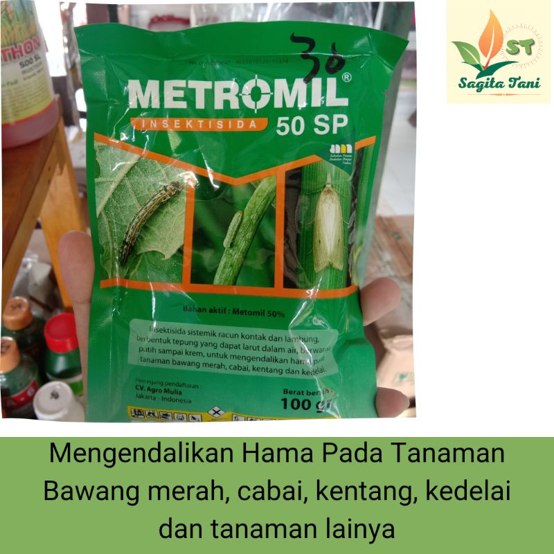 INSEKTISIDA METROMIL 50SP RACUN PEMBASMI HAMA ULAT 100 Gram