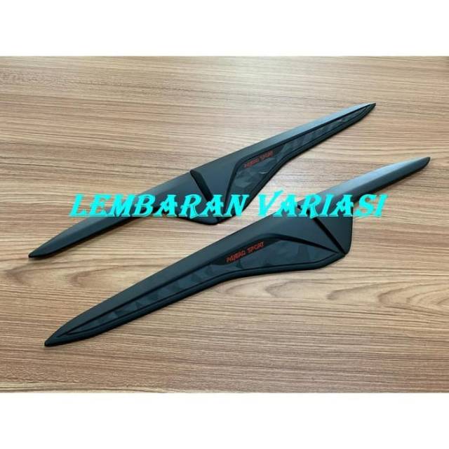 Side air flow Vent all new Pajero sport 2016 Hitam &amp; Chrome