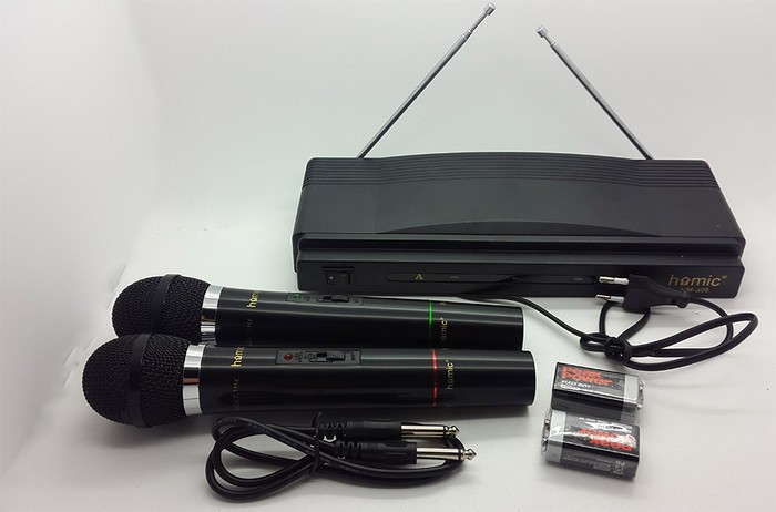 Mic Wireless Double Homic HM 306