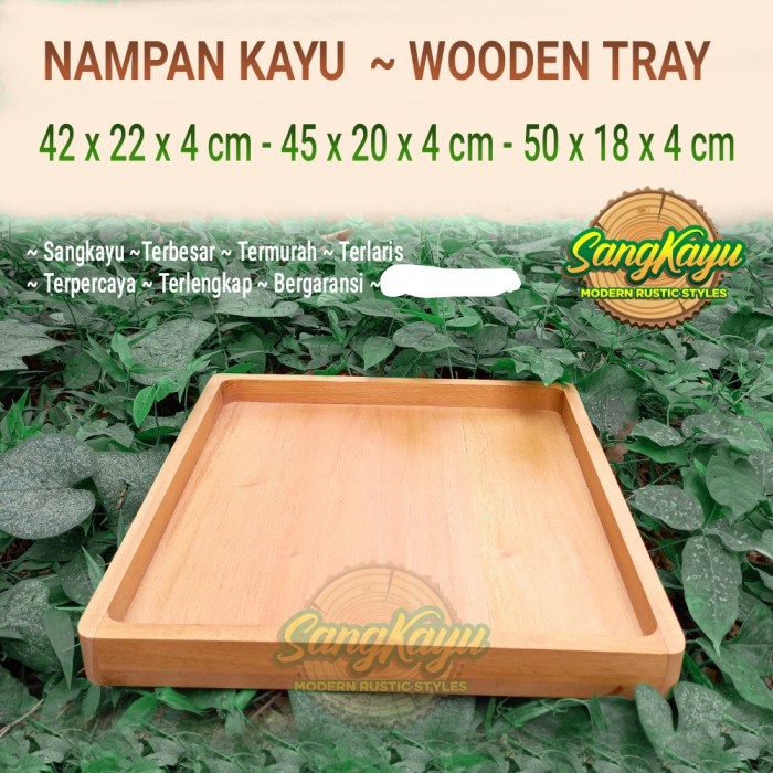 Nampan kayu Wooden tray full Kayu kotak hantaran baki kayu nampan saji