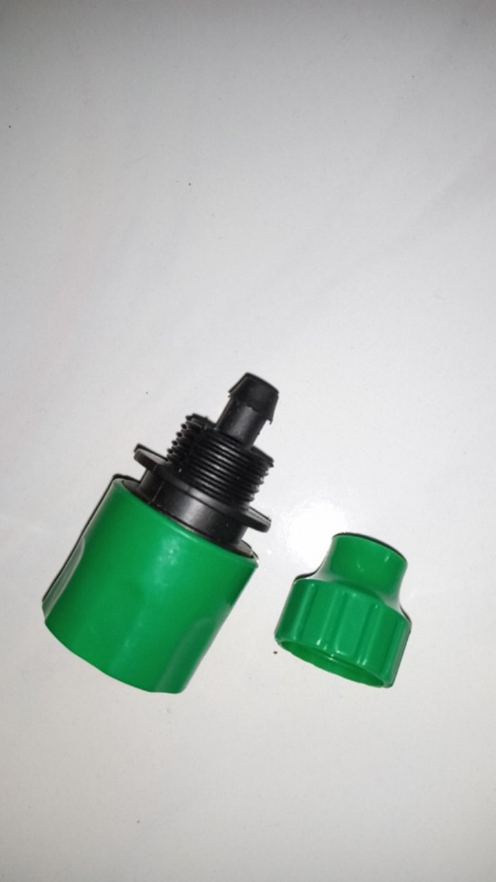 Quick Connector Female Sambungan Ke Selang Pe Id 4mm Od 7mm Hose Utk Hidroponik, Taman, Pompa Dc Dll