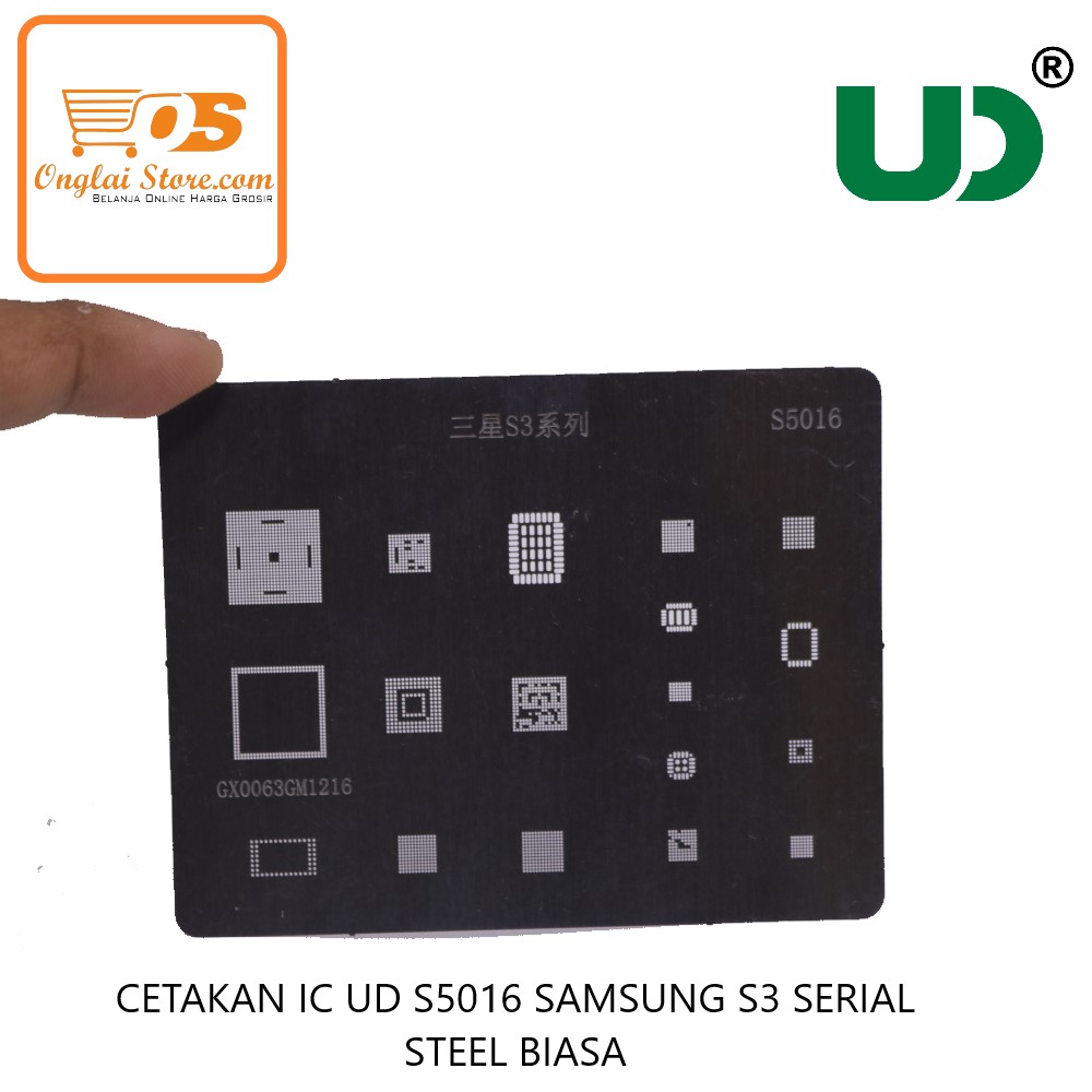 CETAKAN IC UD S5016 SAMSUNG S3 SERIAL STEEL BIASA