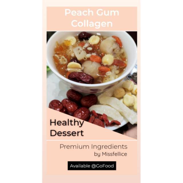 

Peach Gum Collagen dessert