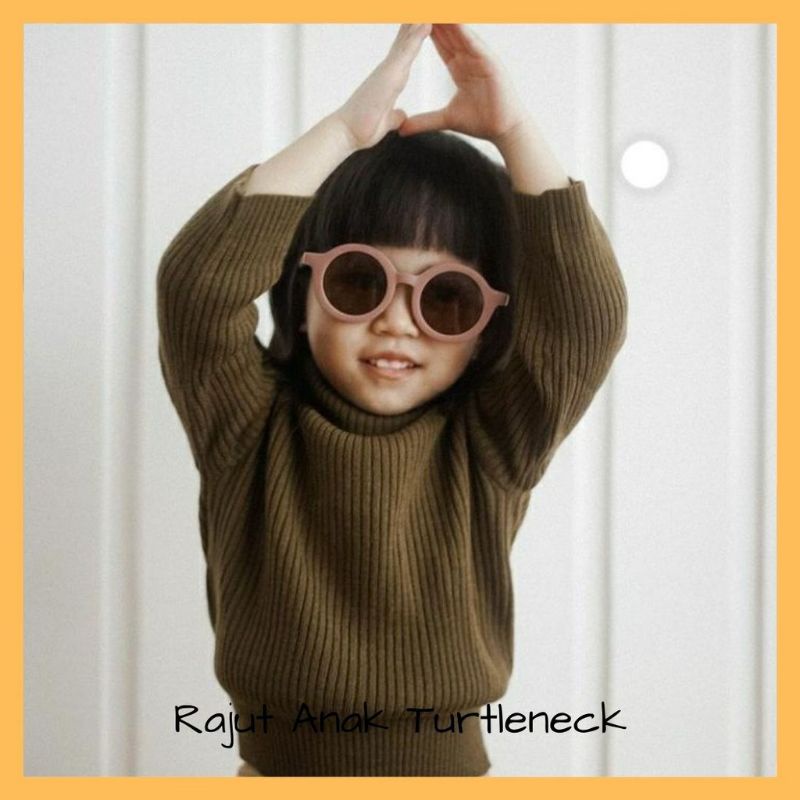 RAJUT ANAK TURTLENECK / SWEATER TURTLENECK ANAK / ESTIMASI 3-5 TAHUN / RAJUT ANAK / SWEATER ANAK