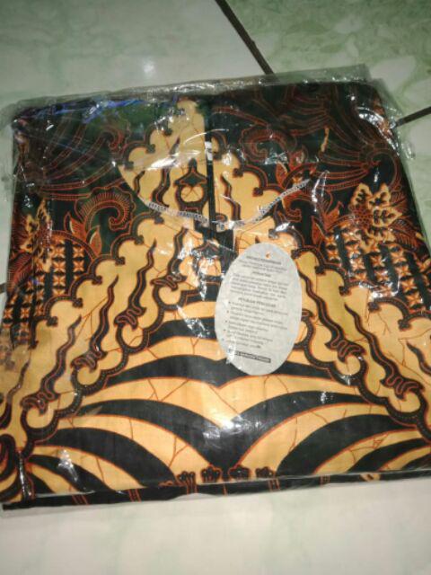 Batik Couple Tunik Serut Merak Sogan / Couple Tunic Serut Merak Coco Sogan Dress Seragam Batik