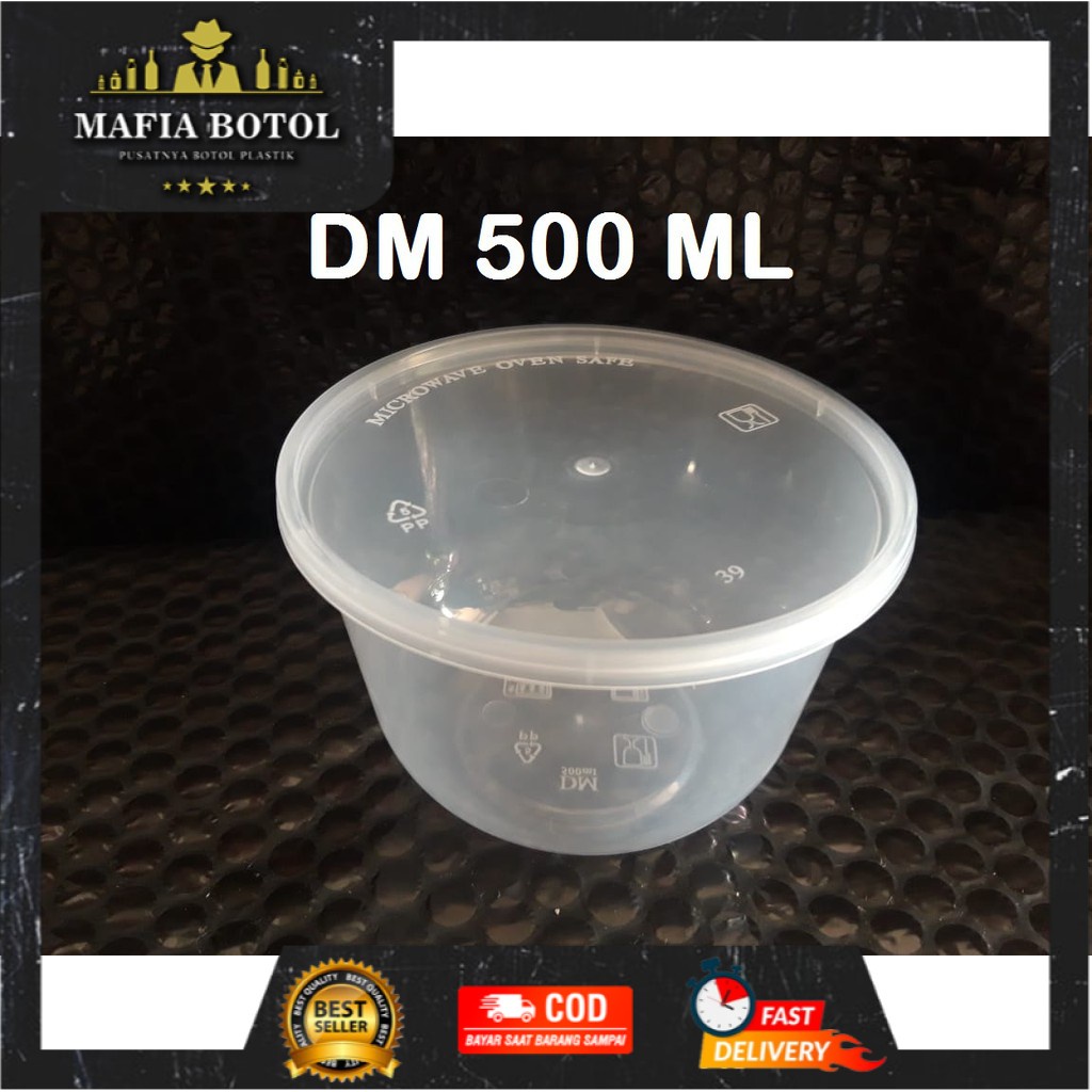 COD Bisa Thinwall 500 ml Dm (Mangkok) Merek DM murah asli