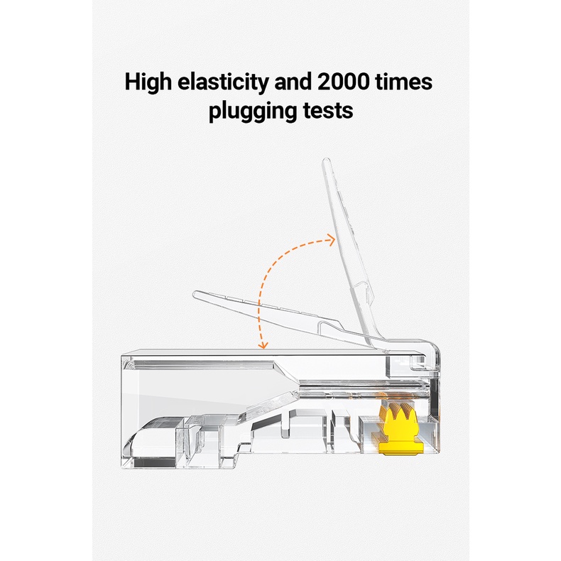 UGREEN Belden Comscope Konektor LAN RJ45 Cat5e Cat6 UTP Ethernet Plug Connector Isi 100pcs