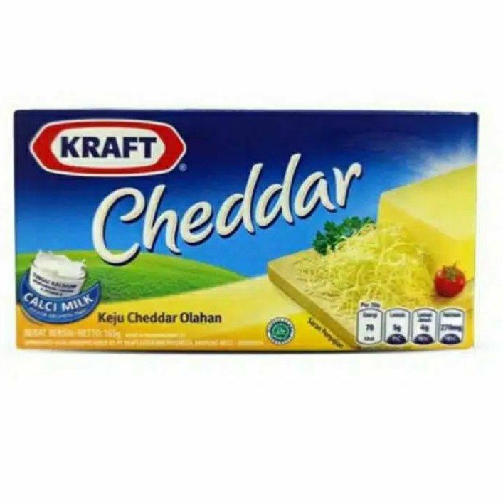 Kraft Cheddar 160 Gram / Keju KRAFT CHEDDAR 160Gr