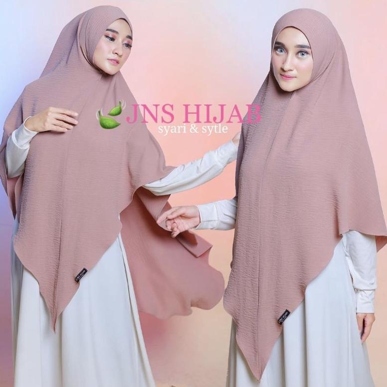Khimar Shopia Crinkle Airflow Hijab 1 Layar Bahan Crinkle Airflow Premium