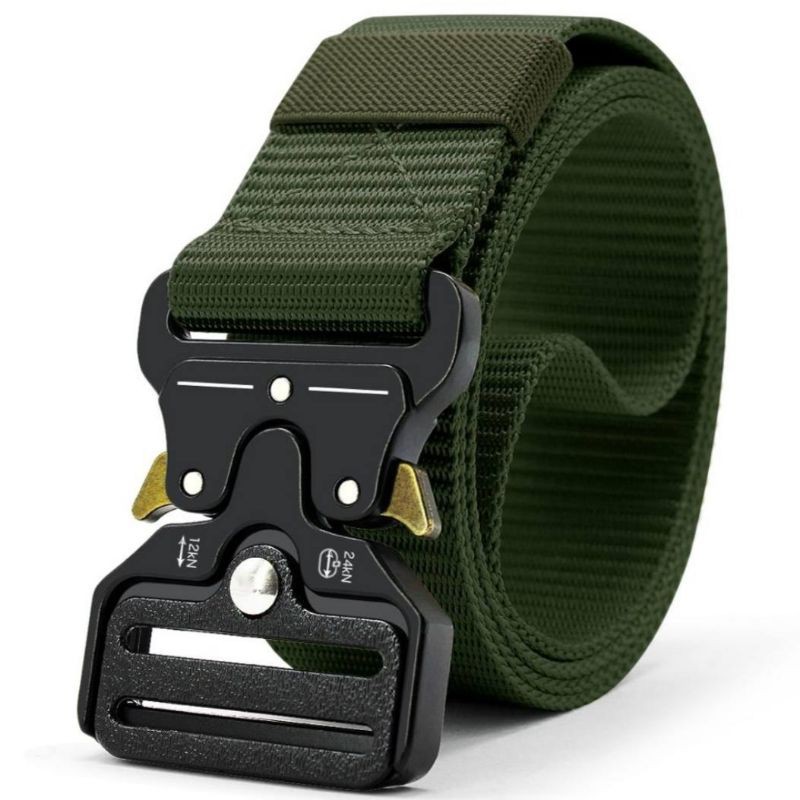 Ikat Pinggang Pria Kopel Tactical Military Gesper Outdoor Sabuk Kanvas Nylon Fast Unlock Buckle