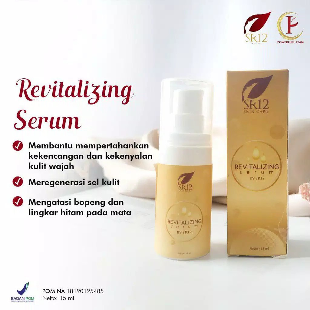 REVITALIZING SERUM SR12 / SERUM MELEMBABKAN &amp; MENCERAHKAN / SERUM BOPENG SERUM MATA PANDA SR12 BPOM