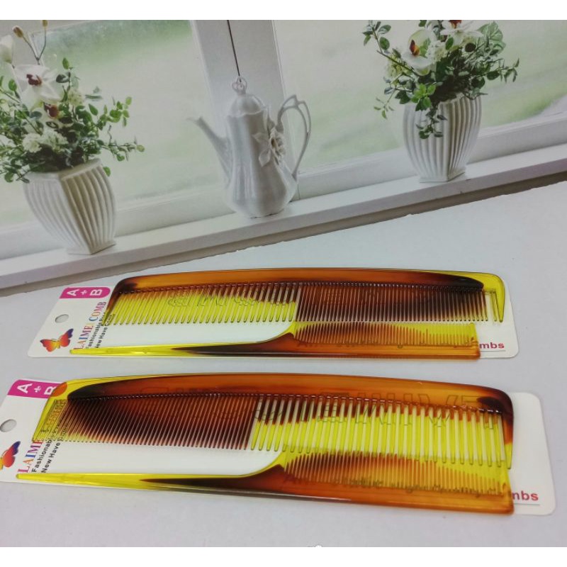 Sisir Rambut Isi 12Pcs /6pasang Sisir Import Transparan Grosir