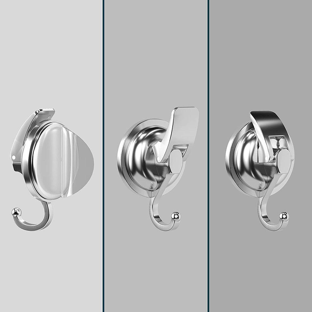 Solighter Suction Cup Hooks Tanpa Meninju Shower Kamar Mandi Poles Heavy Duty