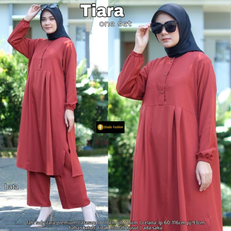 {} Dress Maxi Set Celana TIARA