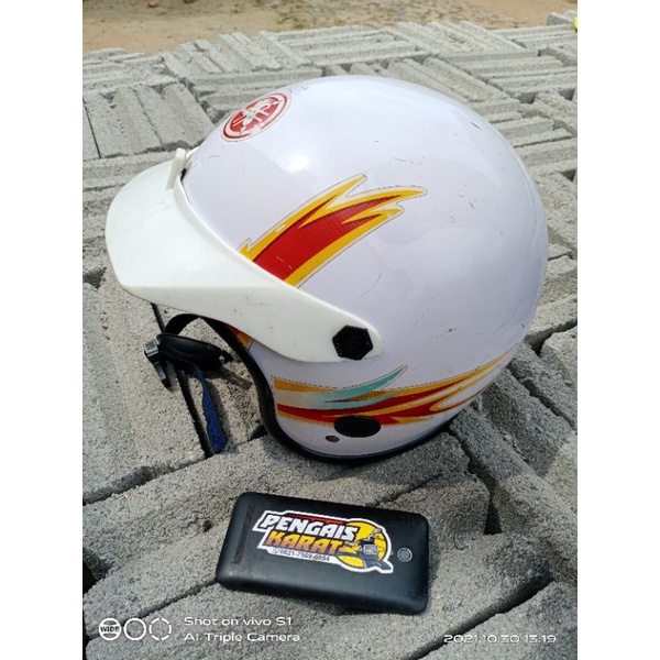 helm yamaha jadul yamaha lawas  original
