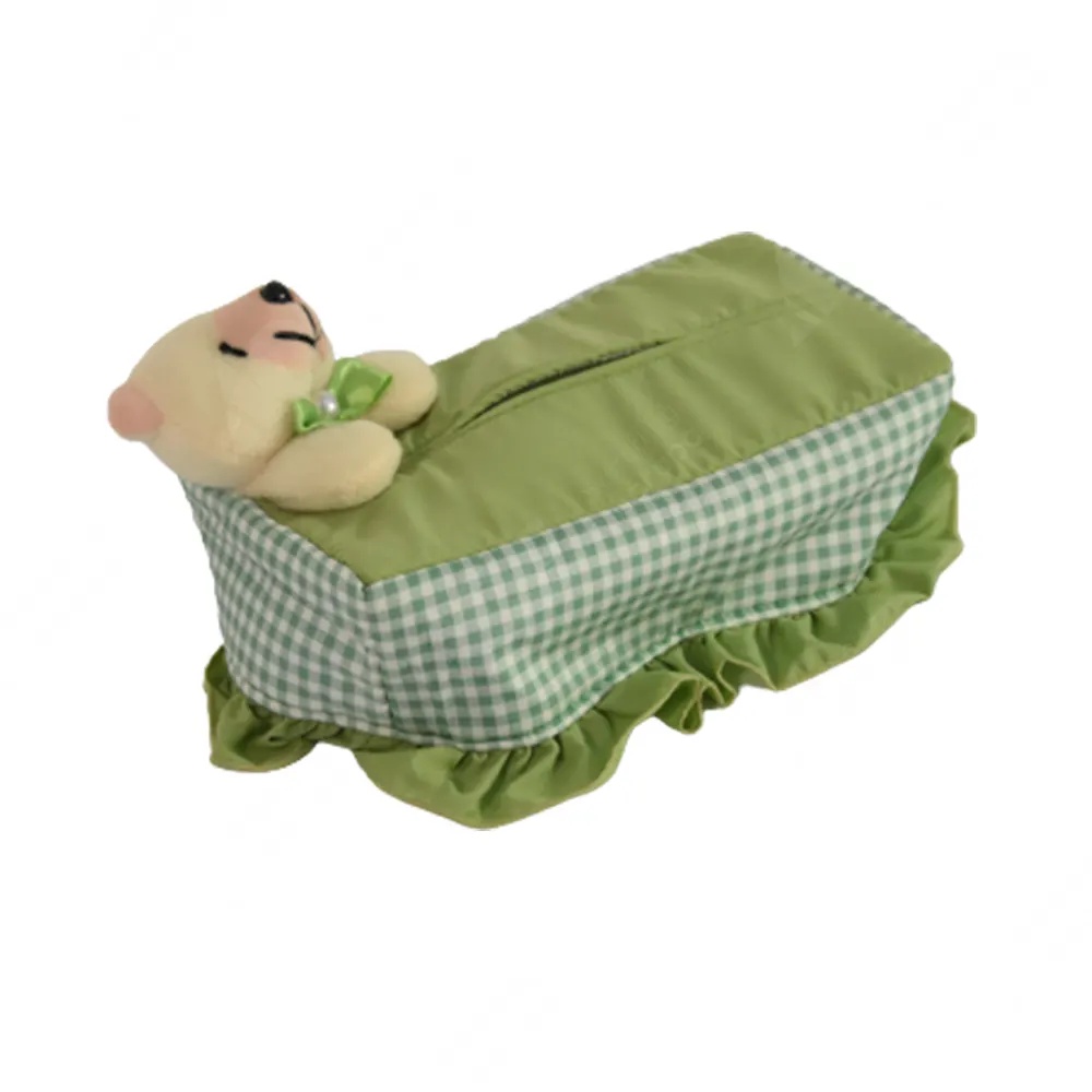 ace Arthome Sarung Tempat Tisu Bear Checker - Hijau