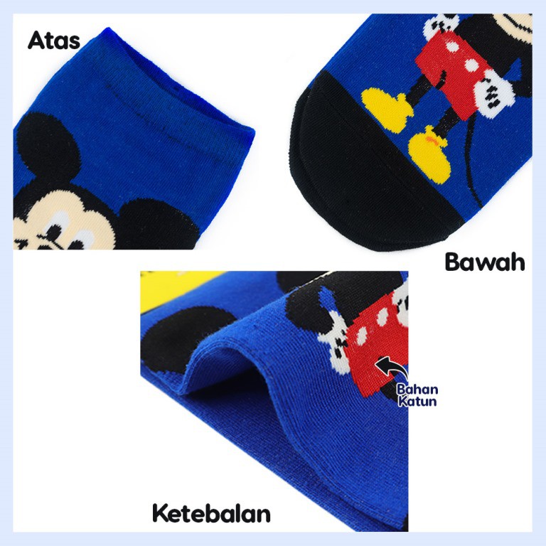 DISNEY STANDARD - Kaos Kaki Pendek Semata Kaki/ Kaos Kaki Ankle Dewasa Wanita-4
