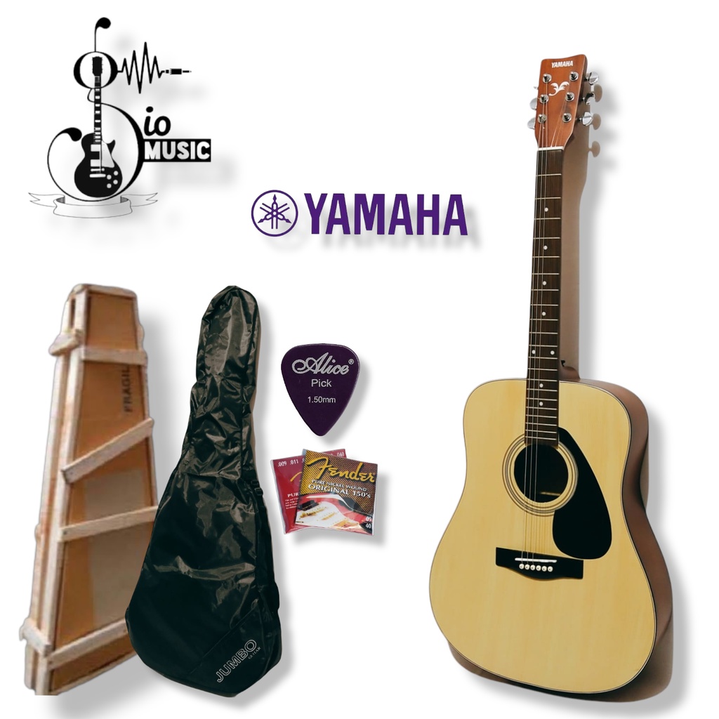 Gitar akustik Yamaha f310 Tabung jumbo Tanam besi paket lengkap FREE PACKING KAYU [ Gitar Yamaha ]