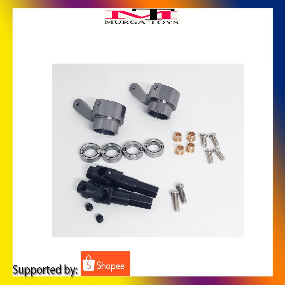 PART UPGRADE METAL KNUCKLE SET STEERING CUP RC WPL MN