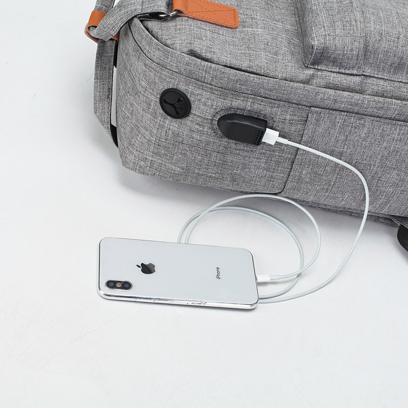 Uphike - Tas  Ransel 3 in 1 USB Charger Backpack Tas fashion Tas Pria  TR803