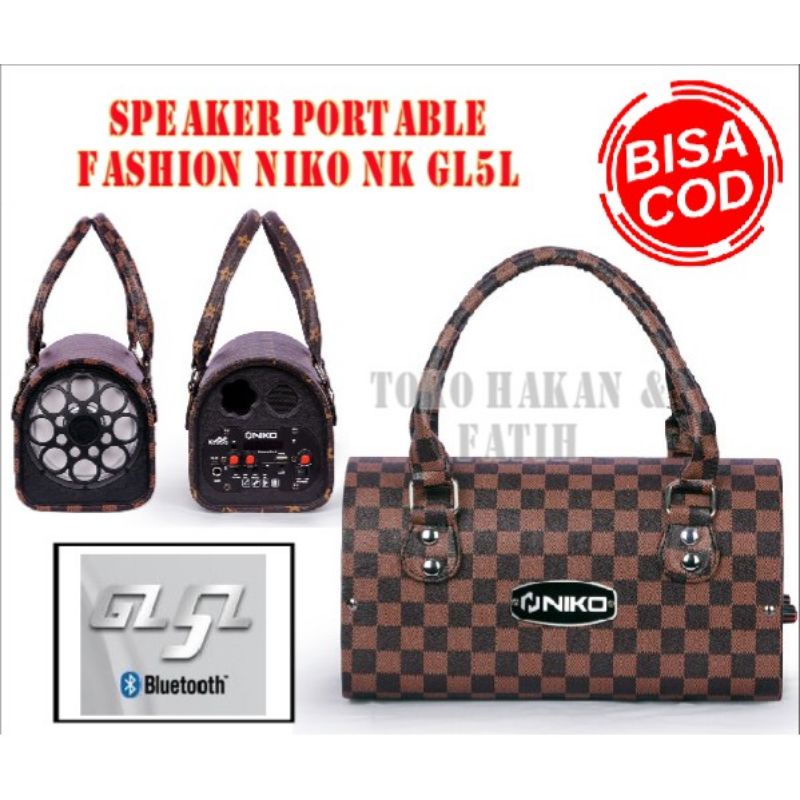 NIKO GL5L Fashion Speaker Portable Bluetooth 5 inch | Fashion Speaker NIKO GL5L