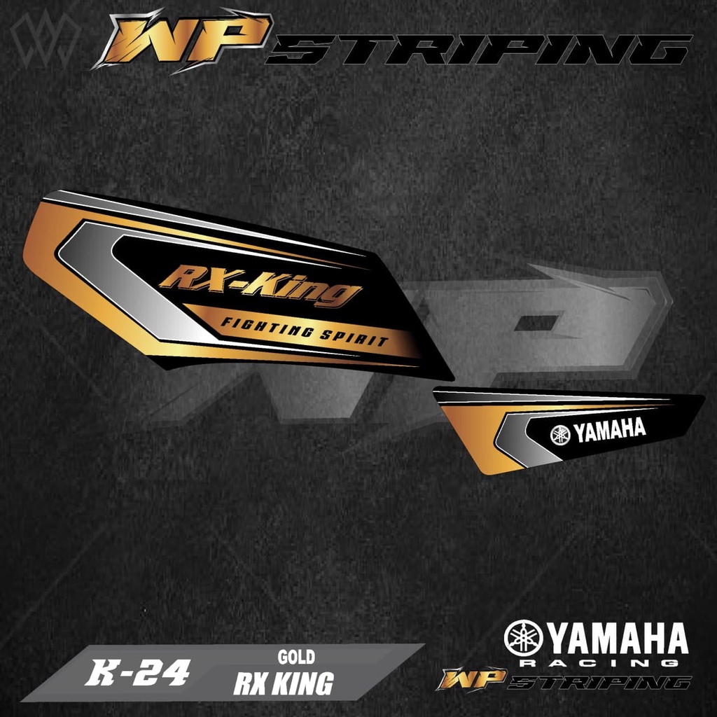 STRIPING RX KING - STIKER VARIASI LIST SKOTLET MOTOR YAMAHA RX KING - K-24